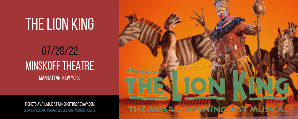 The Lion King at Minskoff Theatre tickets The Lion King at Minskoff Theatre