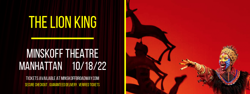 The Lion King at Minskoff Theatre tickets The Lion King at Minskoff Theatre