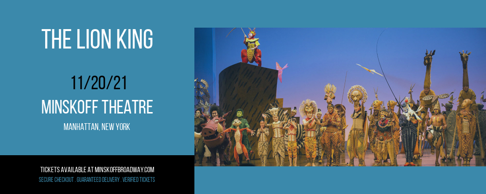 The Lion King at Minskoff Theatre tickets The Lion King at Minskoff Theatre