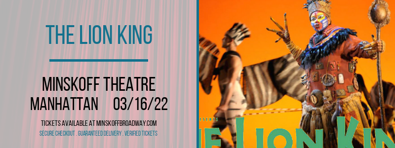 The Lion King at Minskoff Theatre