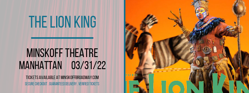 The Lion King at Minskoff Theatre