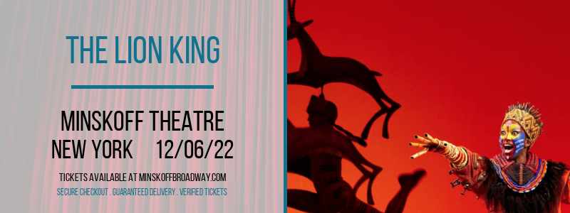 The Lion King at Minskoff Theatre