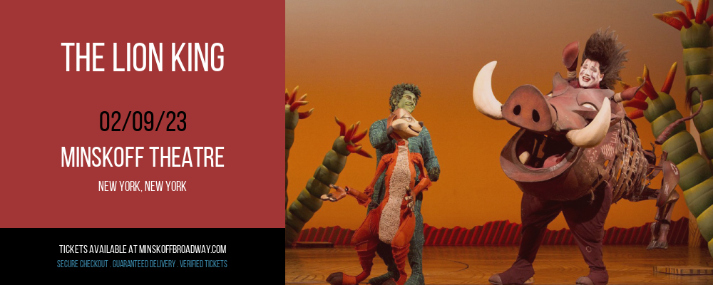 The Lion King at Minskoff Theatre tickets The Lion King at Minskoff Theatre